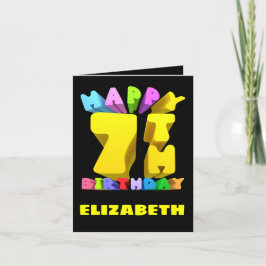 Feliz Cartão de Aniversário de 7