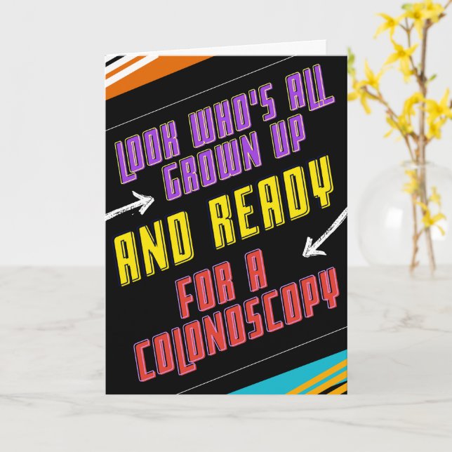 Feliz Cartão de Aniversário de Feliz Colonoscopia (Flor Amarela)