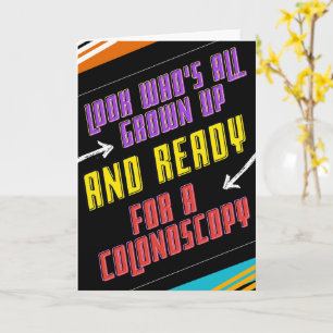 Feliz Cartão de Aniversário de Feliz Colonoscopia