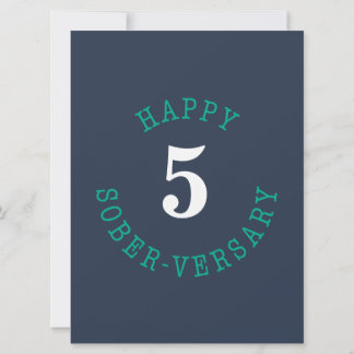 Feliz cartão de aniversário de Sober