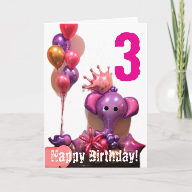 Feliz Cartão de Aniversário Dobrado (Frente)