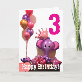 Feliz Cartão de Aniversário Dobrado