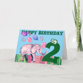 Feliz Cartão de Aniversário Dobrado