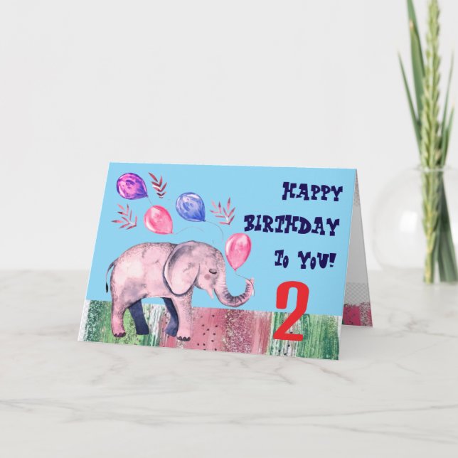 Feliz Cartão de Aniversário Dobrado (Frente)