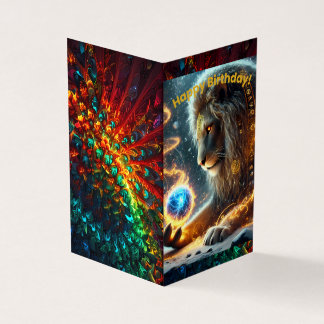 Feliz Cartão de Aniversário Dobrado