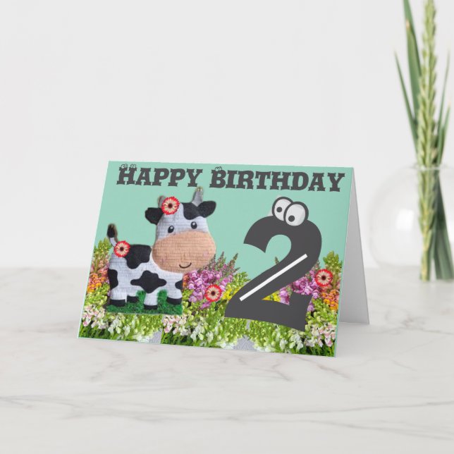 Feliz Cartão de Aniversário Dobrado (Frente)