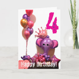 Feliz Cartão de Aniversário Dobrado