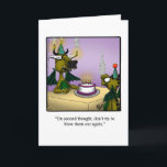 Feliz Cartão de Aniversário Engraçado<br><div class="desc">Divirta-se em espalhar o riso com este cartão de saudação de aniversário hilário do artista Bill Abbott; envie algumas risadas com seus melhores votos de feliz aniversário. O desenho de Bill Abbott "Spectickles",  que os quadrinhos internacionalmente sindicados,  também foi publicado em Hallmark U.K.,  Reader's Digest e outras belas revistas!</div>