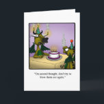 Feliz Cartão de Aniversário Engraçado<br><div class="desc">Divirta-se em espalhar o riso com este cartão de saudação de aniversário hilário do artista Bill Abbott; envie algumas risadas com seus melhores votos de feliz aniversário. O desenho de Bill Abbott "Spectickles",  que os quadrinhos internacionalmente sindicados,  também foi publicado em Hallmark U.K.,  Reader's Digest e outras belas revistas!</div>