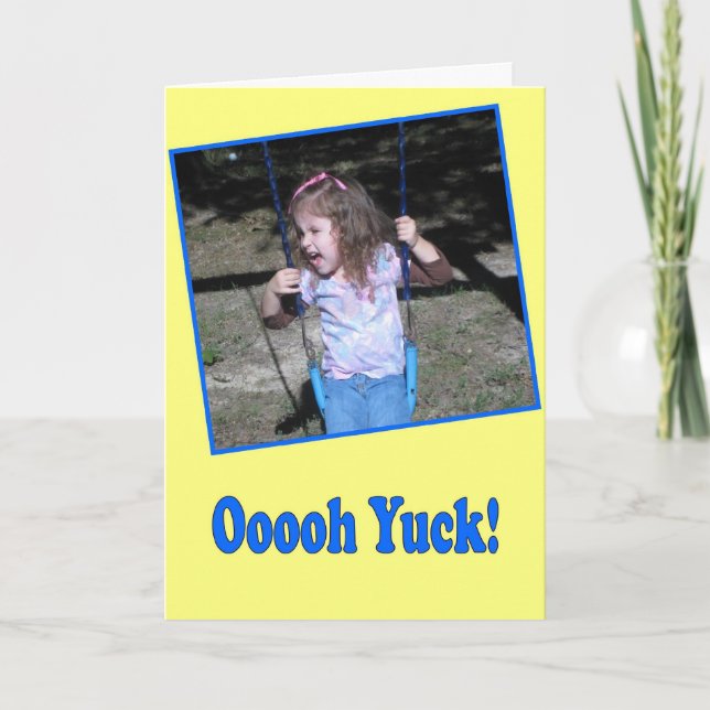 Feliz cartão de aniversário engraçado "Eu vejo vel (Frente)