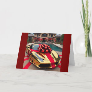 Feliz Cartão de Aniversário Ferrari