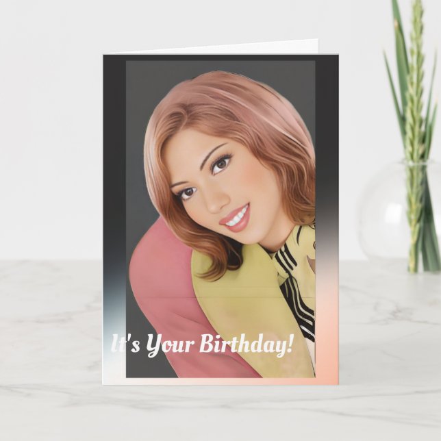 Feliz Cartão De Aniversário Para Ela (Frente)