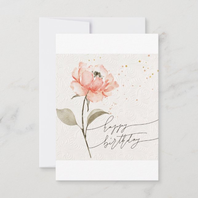 Feliz Cartão De Aniversário Para Ela (Frente)