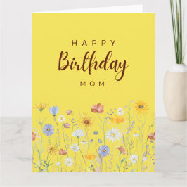 Feliz Cartão de Aniversário para o Dia da Mãe