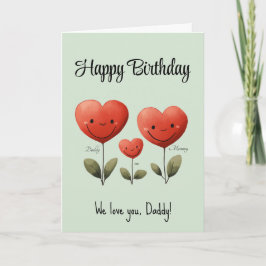 Feliz Cartão De Aniversário Para Pai, Com Poema,