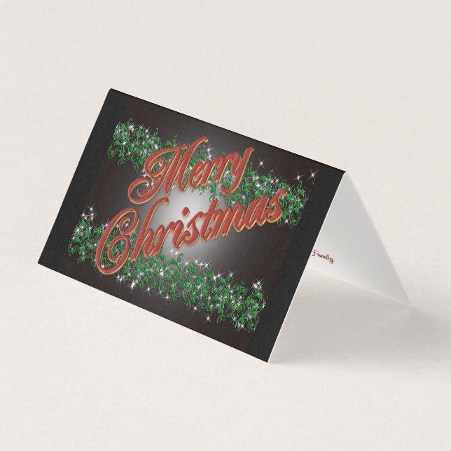 Feliz cartão de boas-vindas de Natal (Frente)