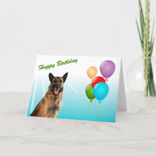 Feliz Cartão de Cachorro de Aniversário do German