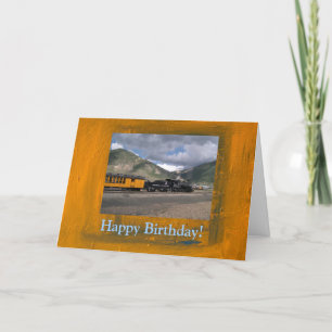 Feliz Cartão de Comboio de Aniversário