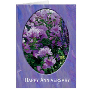 Feliz cartão de flor do aniversário.