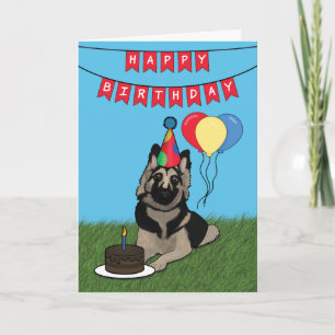 Feliz Cartão de German shepherd de Aniversário