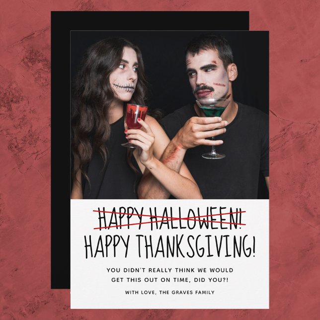 Feliz Cartão de Halloween Fotográfico (Criador carregado)