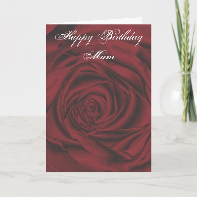 Feliz Cartão de Mãe de Aniversário (Frente)