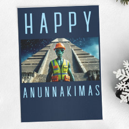 Feliz Cartão de Natal Anunnakimas Pirâmide Alien