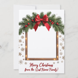 Feliz Cartão de Natal com Quadro Festivo de Garlan