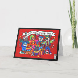 Feliz Cartão de Natal e Feliz de Feliz Natal