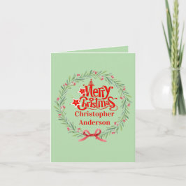 Feliz cartão de Natal para Chefe