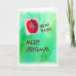 Feliz Cartão De Natal Para Professora