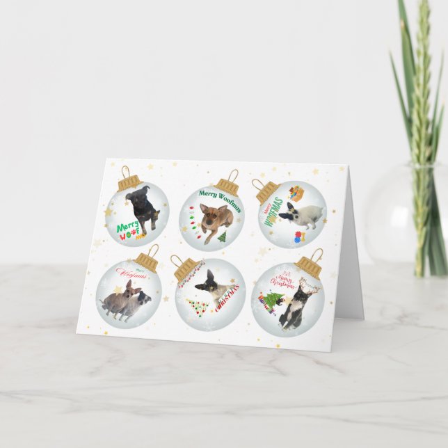 Feliz - Cartão de Natal Woofmas (Frente)