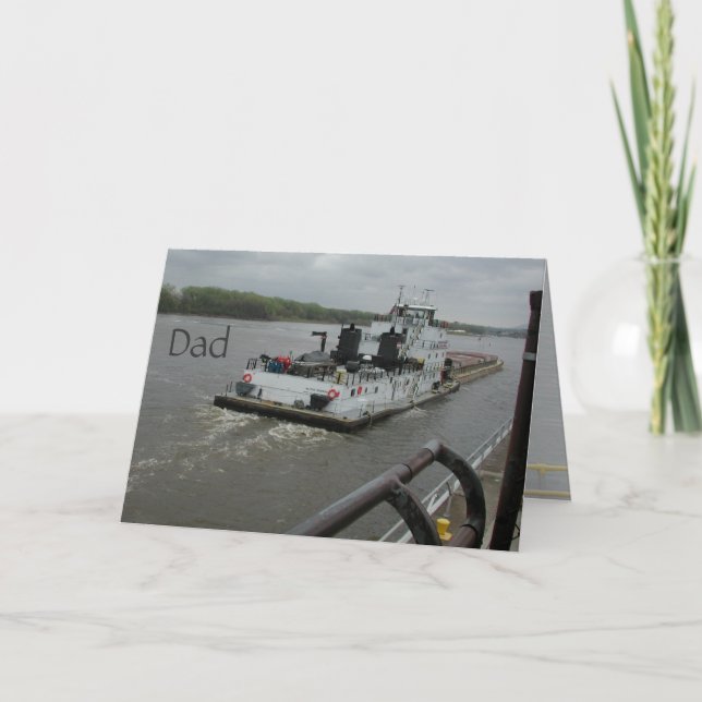 Feliz Cartão de Pai de Aniversário de Janz (Frente)