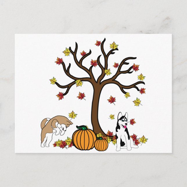 Feliz Cartão de Posto de Ação de Graças (Frente)