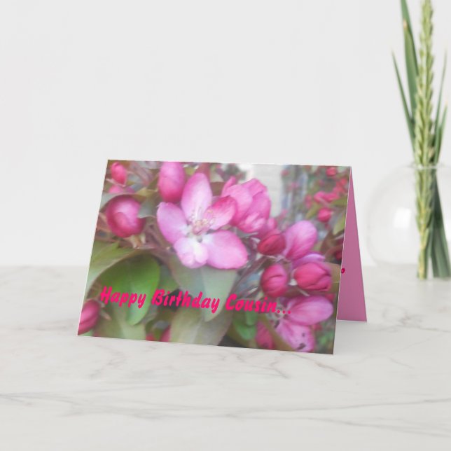 Feliz Cartão de Primo de Aniversário (Frente)