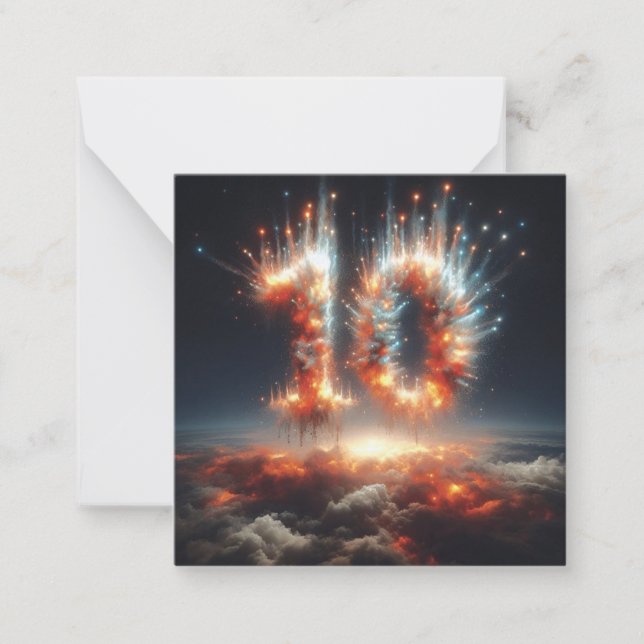 Feliz Cartão de Saudação de 10 Dias-B (Frente)