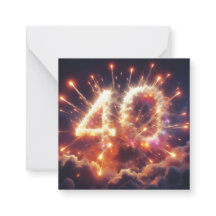 Feliz Cartão de Saudação de 40º Dia B