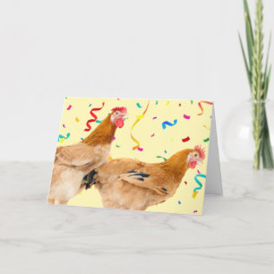 Feliz Cartão de Saudação de Aniversário Clucado