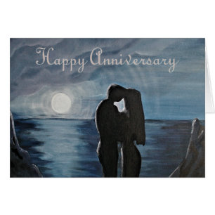 Feliz Cartão de Saudação de Aniversário de Casamen