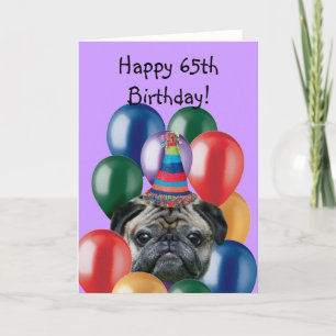 Feliz cartão de saudação de cachorro de aniversári