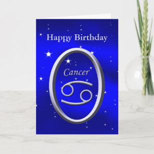 Feliz Cartão de Saudação de Cancer de Aniversá