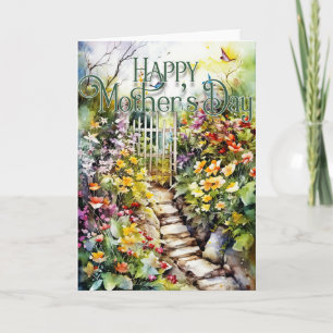 Feliz Cartão de Saudação de Dia de as mães - Jardi