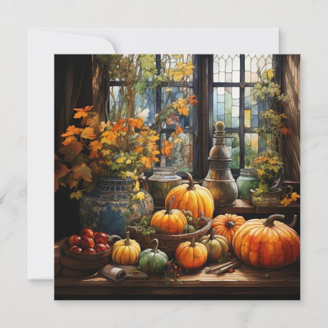 Feliz Cartão de Saudação de Graças (Frente)