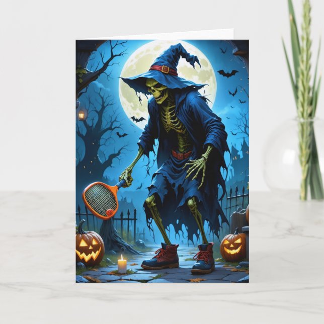 Feliz Cartão de Saudação de Halloween (Frente)