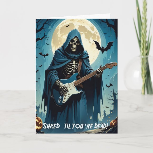 Feliz Cartão de Saudação de Halloween (Frente)