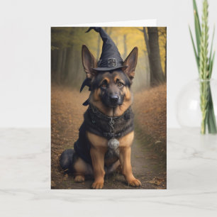 Feliz Cartão de Saudação de Halloween (cão)