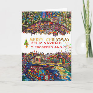 Feliz Cartão de Saudação de Natal para Navidad San