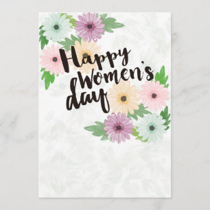 Feliz Cartão de Saudação do Dia das Mulheres