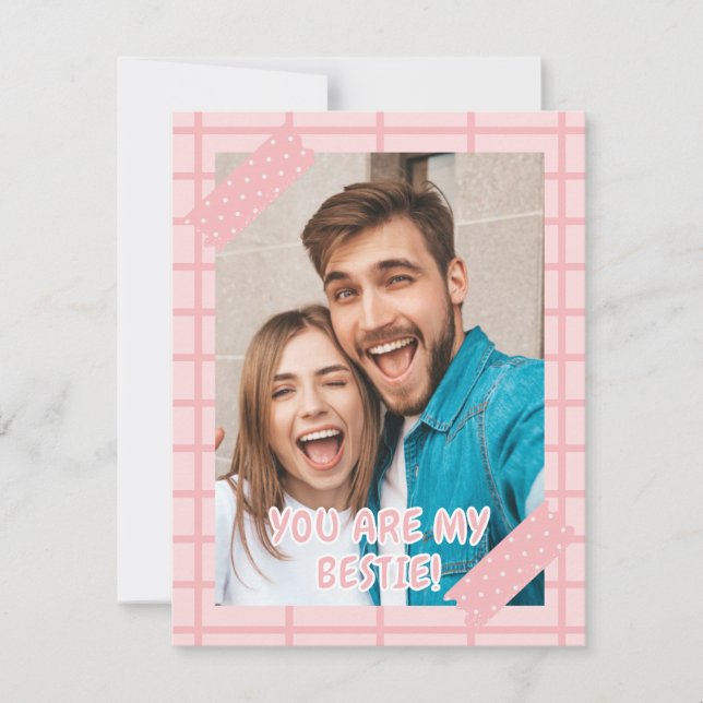 Feliz cartão de saudação do dia de Galentine (Frente)