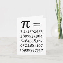 Feliz Cartão de Saudação do Pi Day